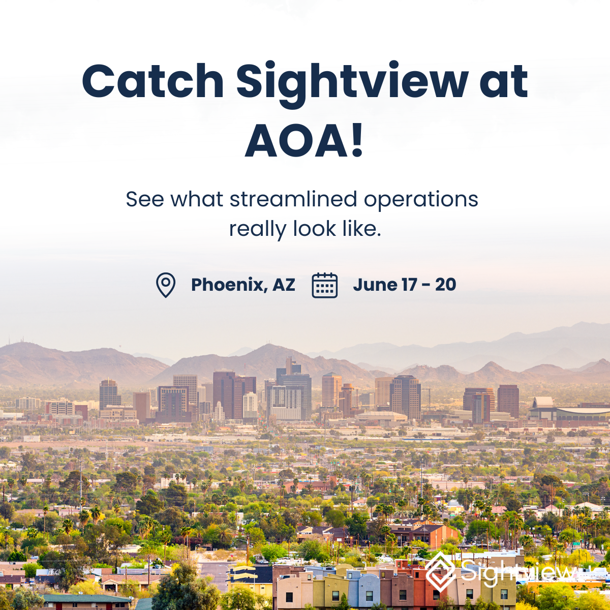 Catch Sightview at AOA!